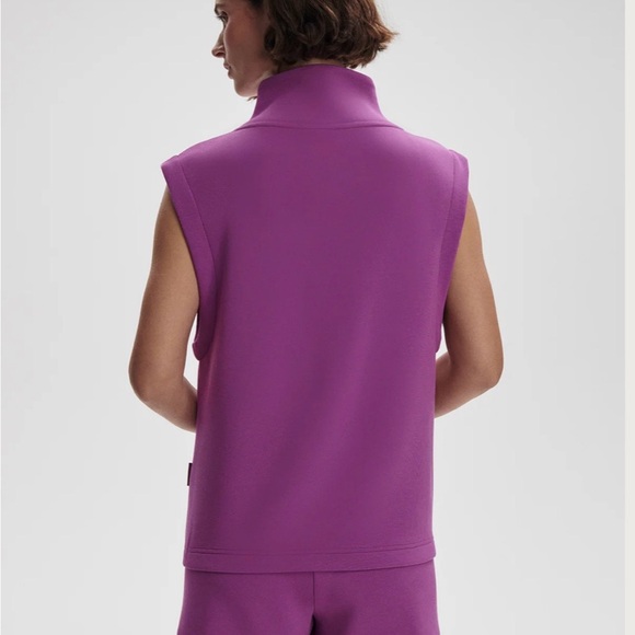 Varley Like New Magnolia Half Zip Double Soft Tank in Striking Purple XXS - Picture 6 of 6